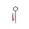 Piton 8x80 mm inox A4 avec cheville 10x50 mm