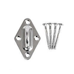 A4 stainless steel wood anchor plate with screws