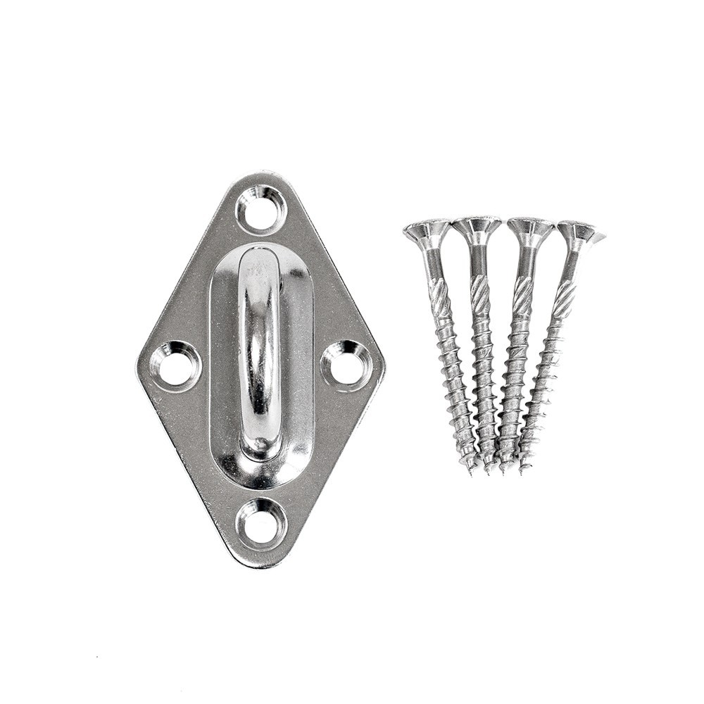 A4 stainless steel wood anchor plate with screws
