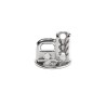 Piastrina di bloccaggio inox A4 avec vis 5x50 mm