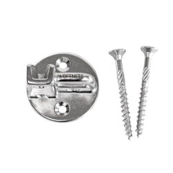 Piastrina di bloccaggio inox A4 avec vis 5x50 mm