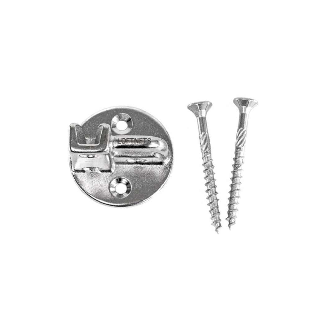 Piastrina di bloccaggio inox A4 avec vis 5x50 mm