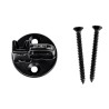Pontet bloqueur inox A4 noir avec vis 5x50 mm noires