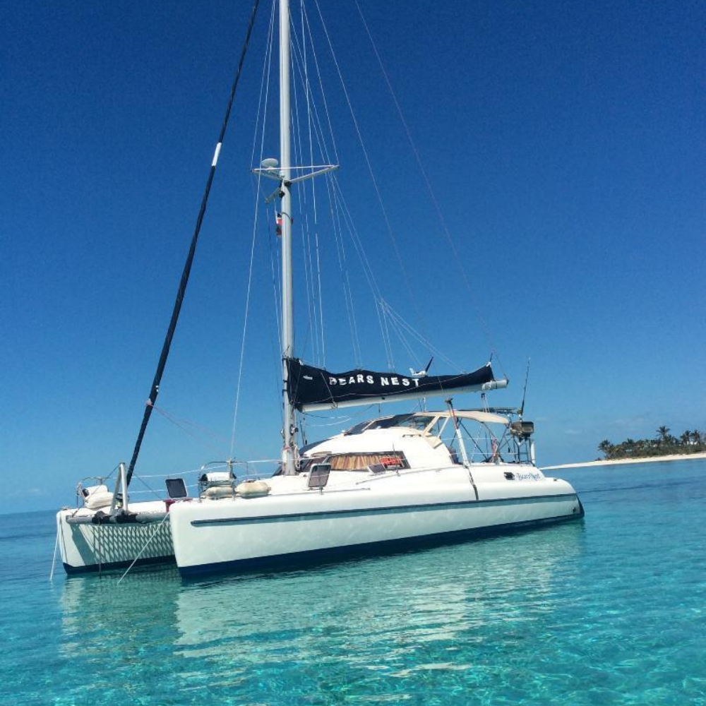 Katamarannetz für Fountaine Pajot Antigua 37 Katamarannetz für Fountaine Pajot Antigua 37
