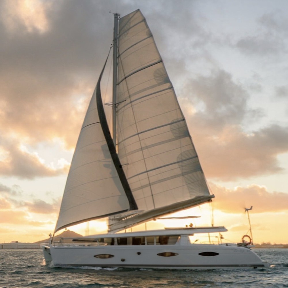 Katamarannetz für Fountaine Pajot Salina 48 Katamarannetz für Fountaine Pajot Salina 48