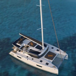 Lagoon 47 catamaran nets