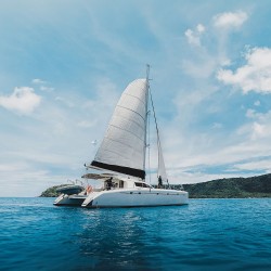 Nautitech 47 catamaran nets