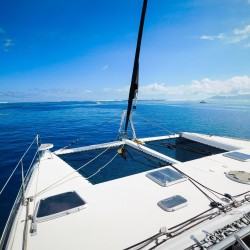 Nautitech 475 catamaran nets
