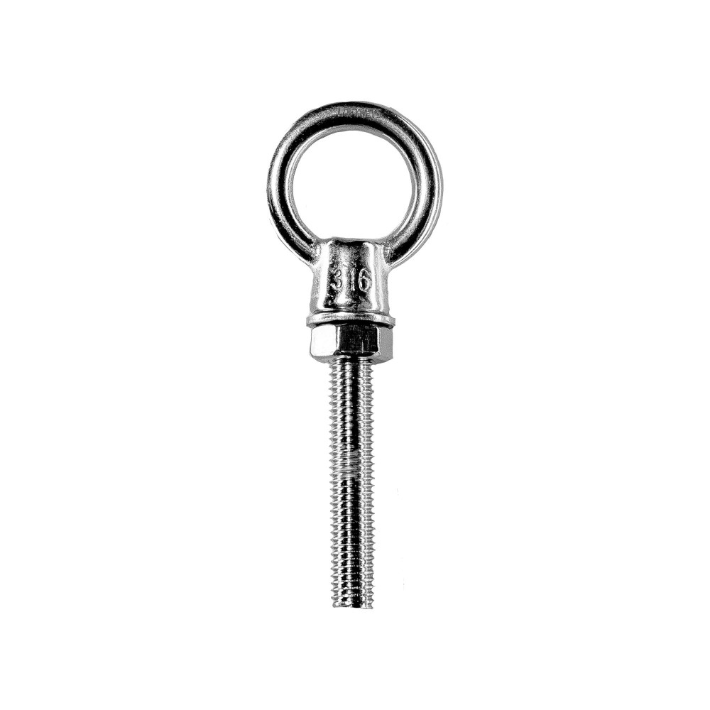 Cáncamo con tuerca de 8x50 mm inox A4 premium