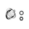 Piastrina con bullone inox A4