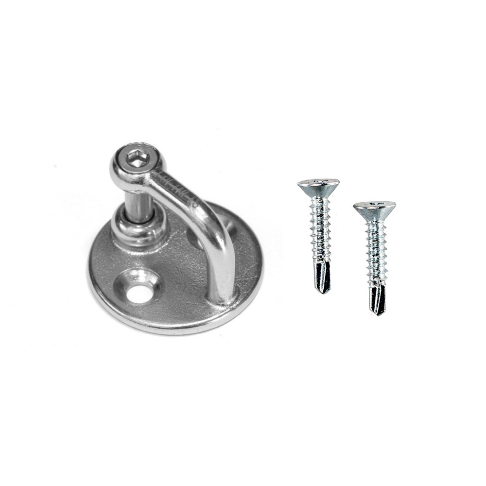 Grillo con piastrina inox A4 avec vis autoforeuses
