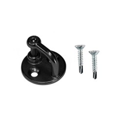 Grillo con piastrina inox A4 nero avec vis autoforeuses