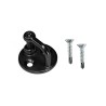 Grillo con piastrina inox A4 nero avec vis autoforeuses