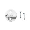Grillo con piastrina inox A4 bianco avec vis autoforeuses
