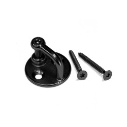 Pontet manille inox A4 noir avec vis 4,5x35 mm