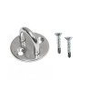 Piastrina con occhiello inox A4 avec vis autoforeuses