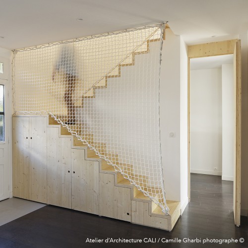 Treppenhausnetz mit fehlender Seite LOFTNETS