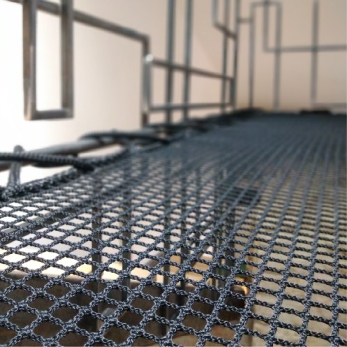 Schwarze geflochtene Maschenware Marine 3S LOFTNETS