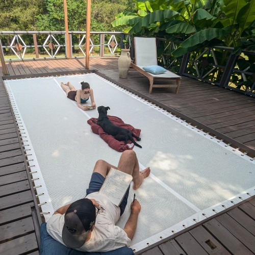 LOFTNETS TF500 white technical fabric for terrace