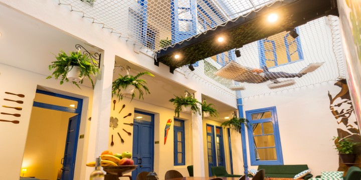 LOFTNETS Netz im Granada Hostel in Kolumbien