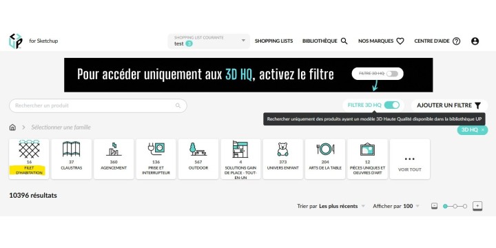 LOFTNETS ist bei UP for SketchUp dabei