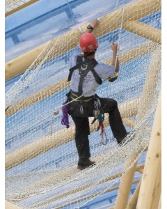 Die Konstruktion von Fallschutznetzen sind nämlich nicht auf die Verwendung Ihres Wohnraumnetzes abgestimmt