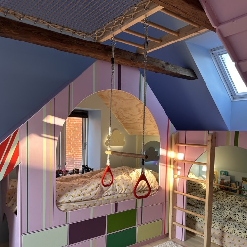 Playroom with hammock floor LOFTNETS by Lesifre_design