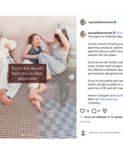 Hammock floor LOFTNETS for playroom laurawilliamshome Insta