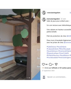 LOFTNETS hammock floor for playroom Insta menuiseriegolem