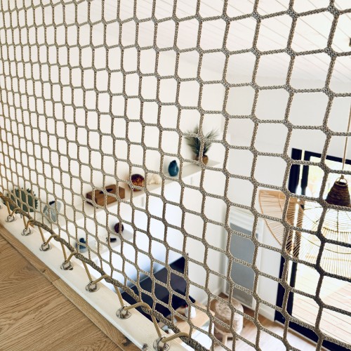 Filet mezzanine vertical  beige Loftnets