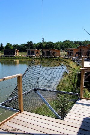 Eco Lodge des Graves - Espace détente en filet d’habitation