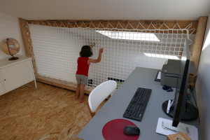  Clever solution to secure your mezzanines: the guardrail net