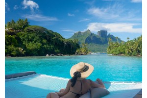 filet de catamaran LOFTNETS pour terrasses sur pilotis au-dessus du lagon à Bora Bora