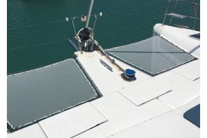 Set de 2 trampolines en filet 15mm trapèze pour catamaran Lagoon 420