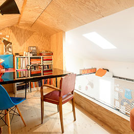 Réalisation EMA architecture - Loft net above living room 