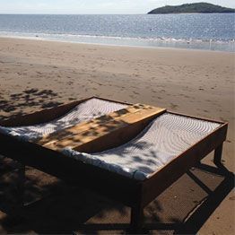 outdoor net in sunbed