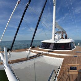 Trampoline for Sunreef multihull